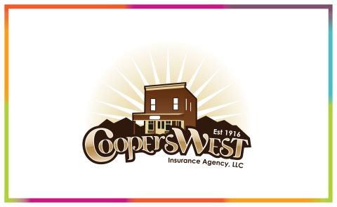 CoopersWest logo with a building and sunburst design.